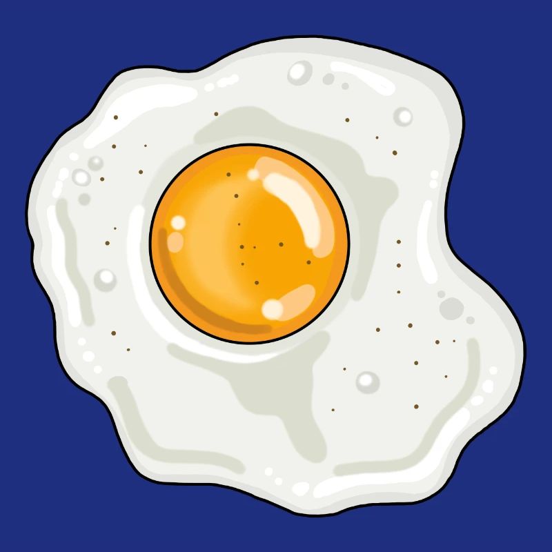 Fried egg pan egg yolk egg white