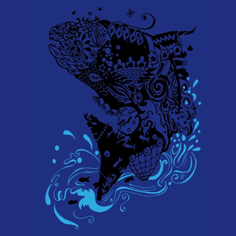 Jumping fish (version for light fabrics)