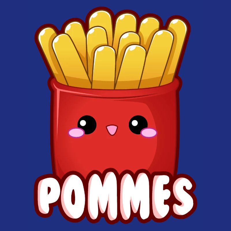 Français frites Émoticône de restauration rapide Mignon