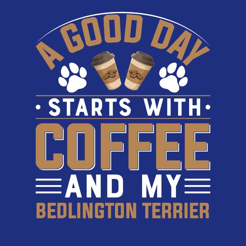 Bedlington Terrier Kaffee Trinken Koffein