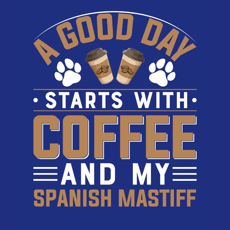 Spanische Dogge Spanische Mastiff Kaffee Trinken