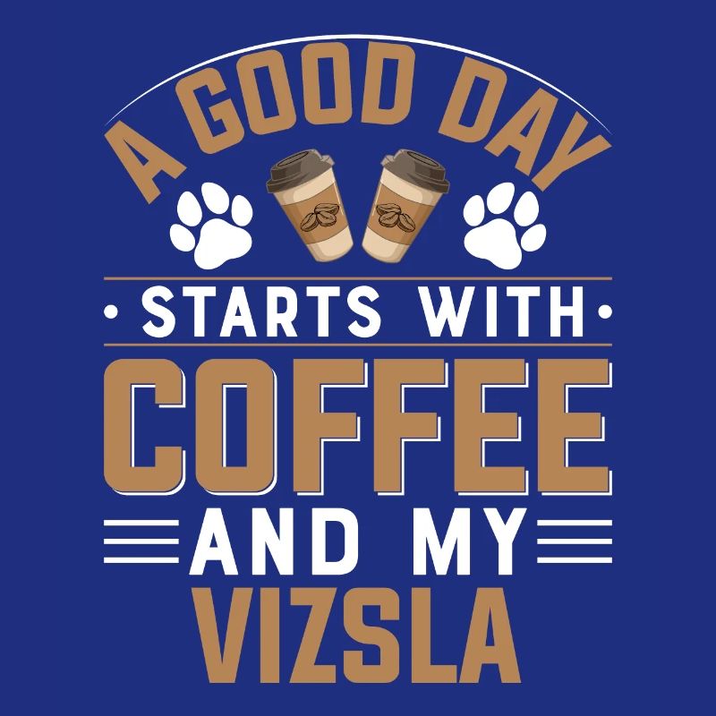 Short-haired Hungarian Pointer Vizsla Coffee