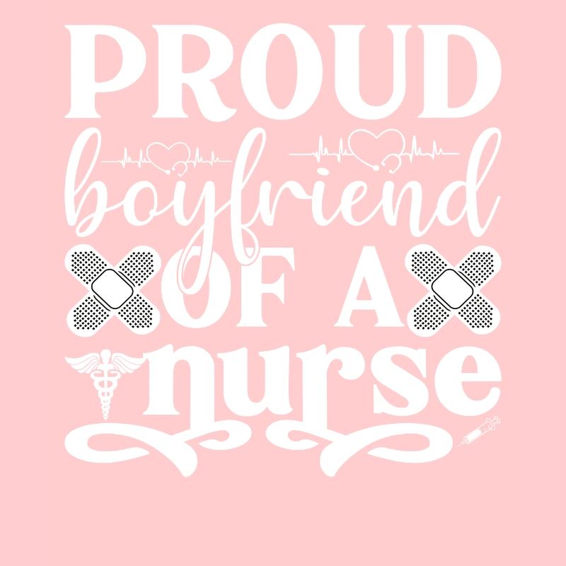 Stolzer Freund einer Krankenschwester Freundin