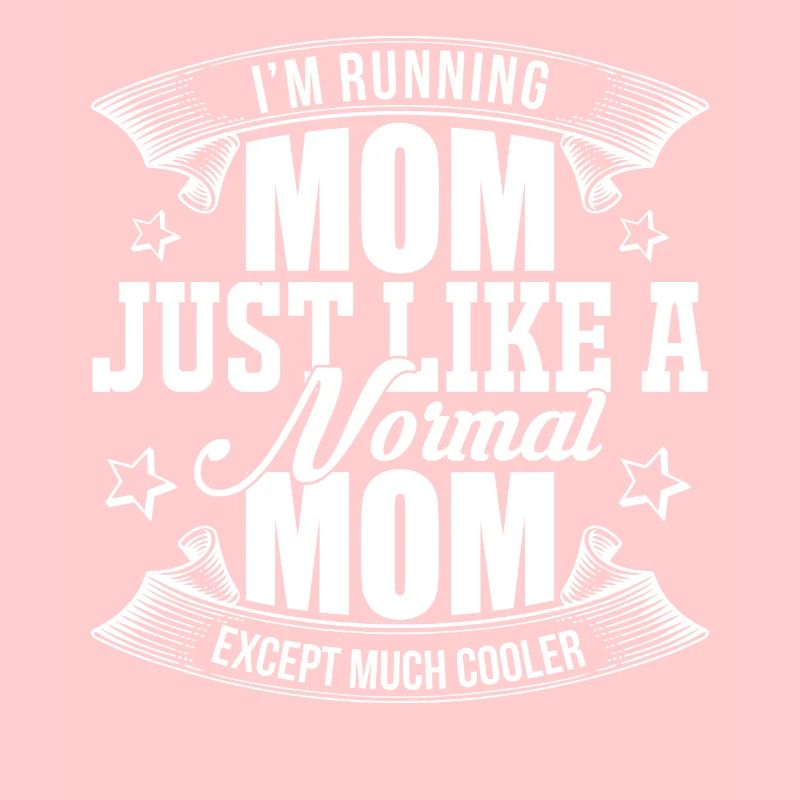 Stolze Läuferin Mama Joggen Mutter Laufen Mutter