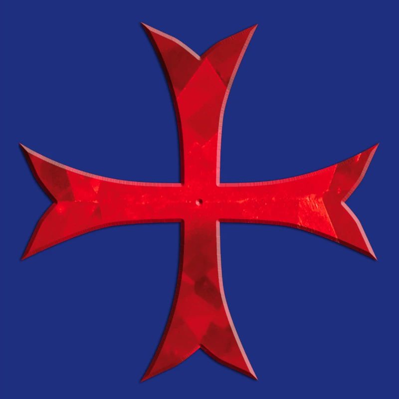 Croix de Templar simplement rouge