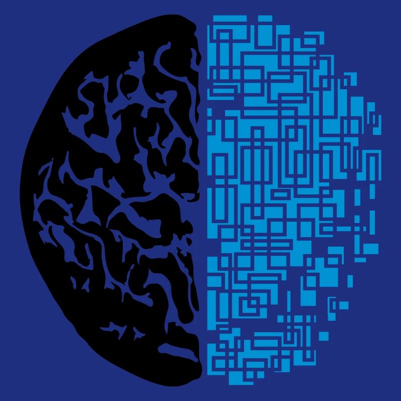 conception noir digital android synthétique robot