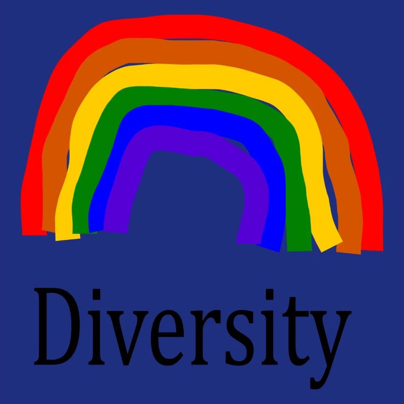 Rainbow diversité créative colorée