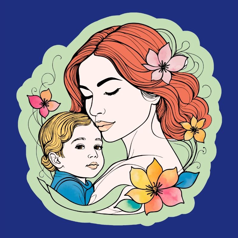 Mutter Kind Muttertagsmotiv