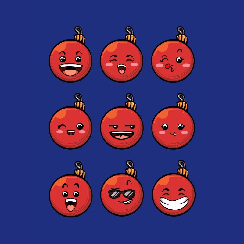 9 Weihnachtskugeln #1/10 Rot