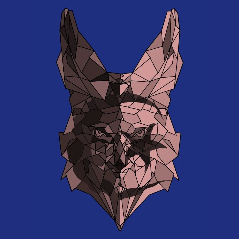 Fennec polygone drapeau de l'Algérie