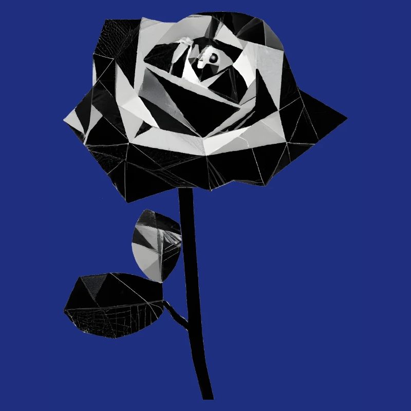 Polygone rose noire