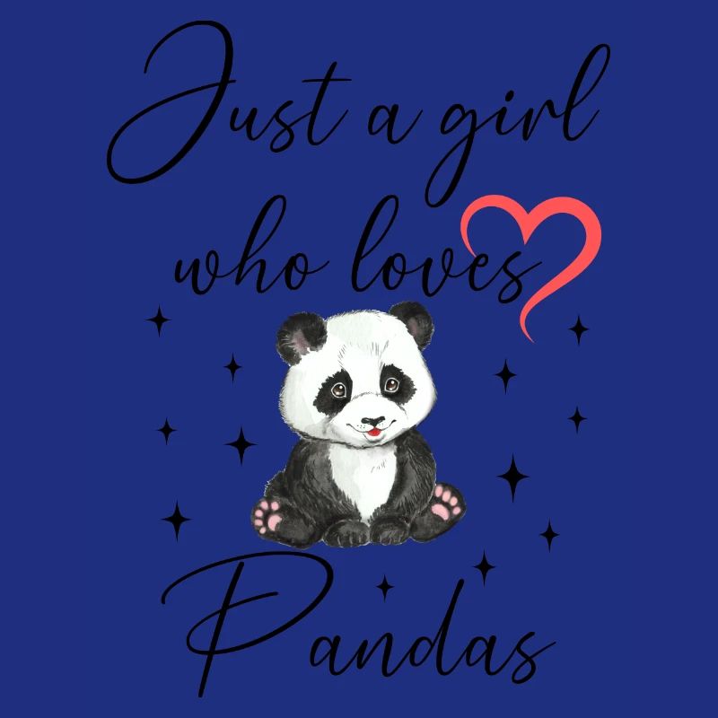 Frau Mädchen Liebe Herz Panda