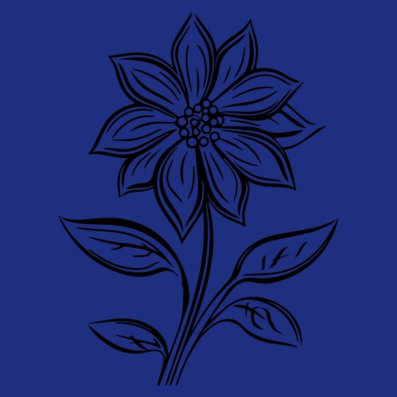 Handgezeichnete Blume
