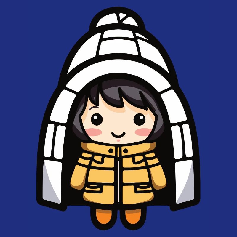 Eskimo Winter Comic Iglu