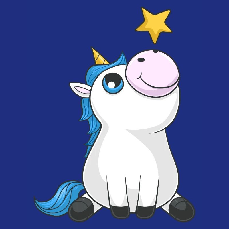 Süßes Comic Einhorn