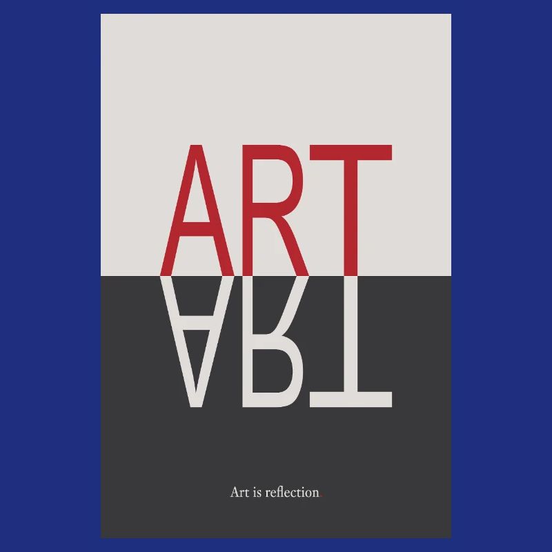 Affiche ART Reflection Minimalist Concept