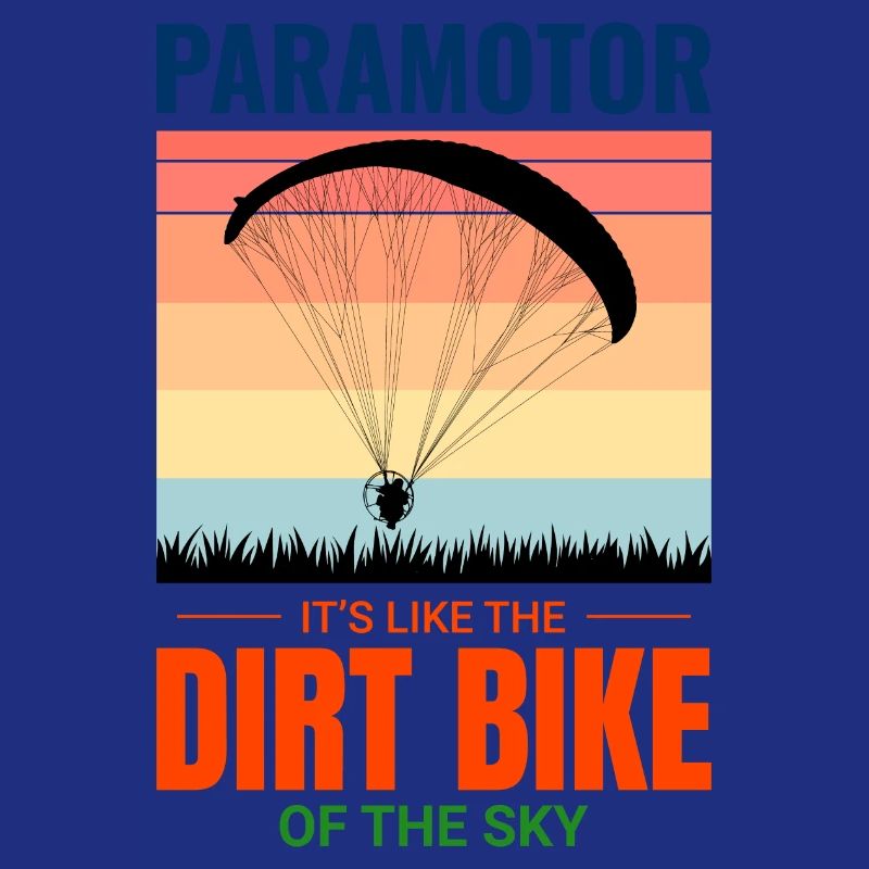 Paramotor Pilot Paramotoring Dirt Bike Paraglider