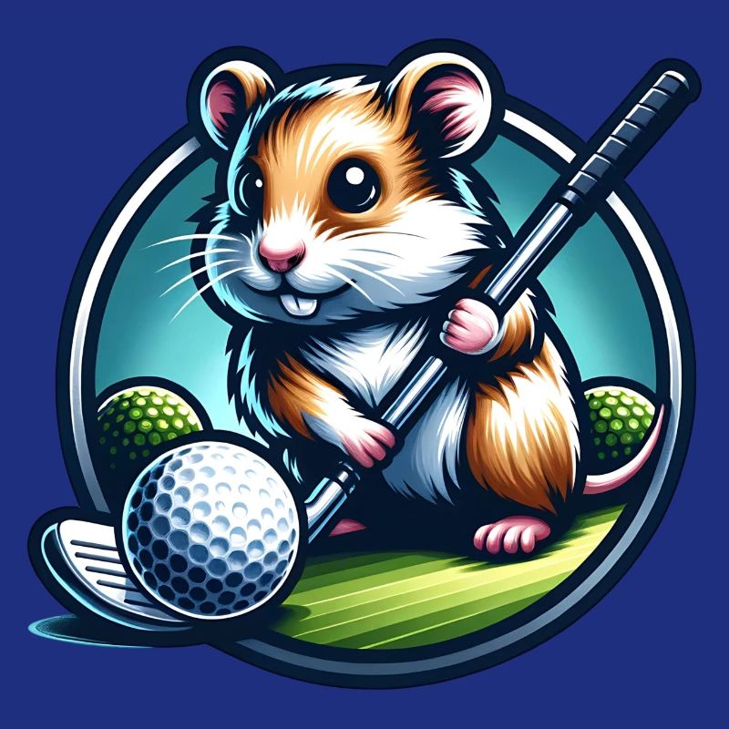 Conception de golfeur bouvier bernois drôle