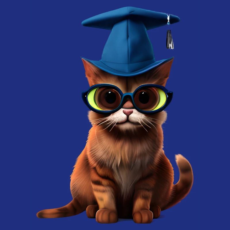 Bachelor Schulabschluss Katze Studium Absolvent