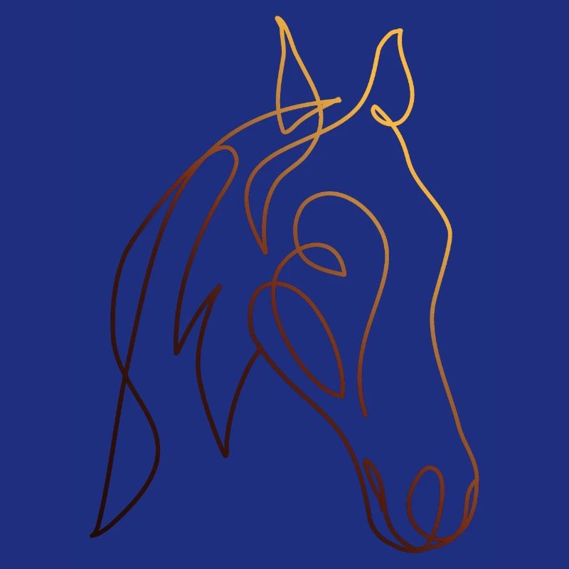 Dessin au trait CHEVAL