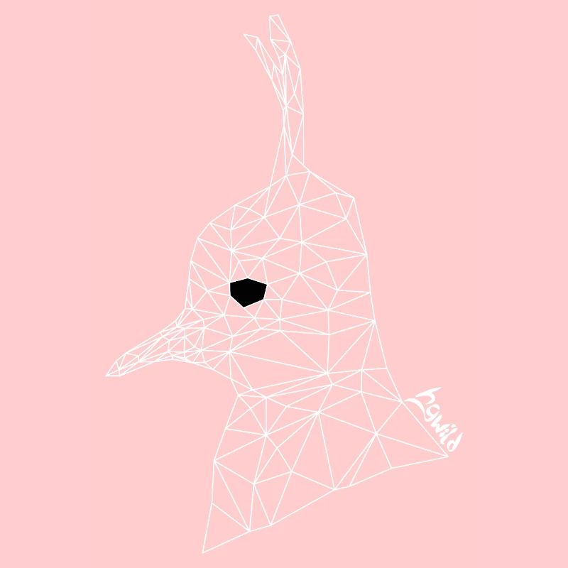 Lapwing Portrait - Wire Mesh