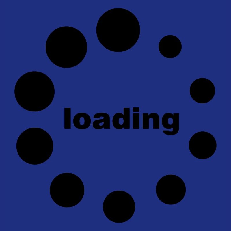 loading waiting thinking Beladung Preloader Tee
