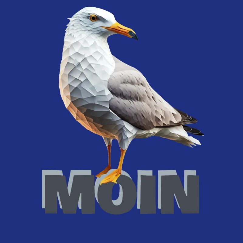 Moin Möwe Seemöwe Polygon Meer