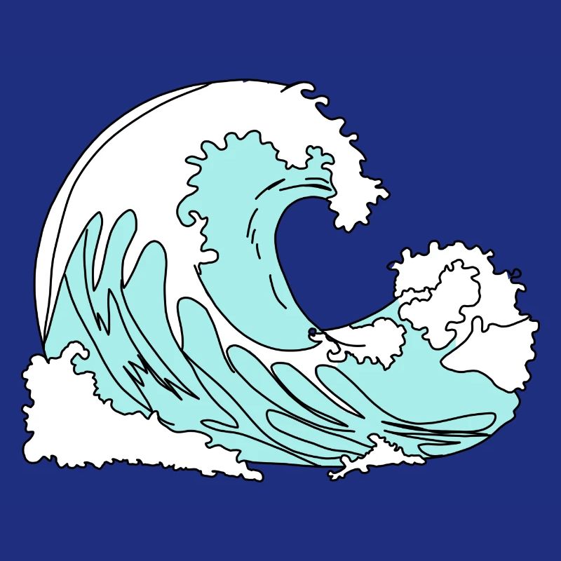 Wave Retro Comic Style