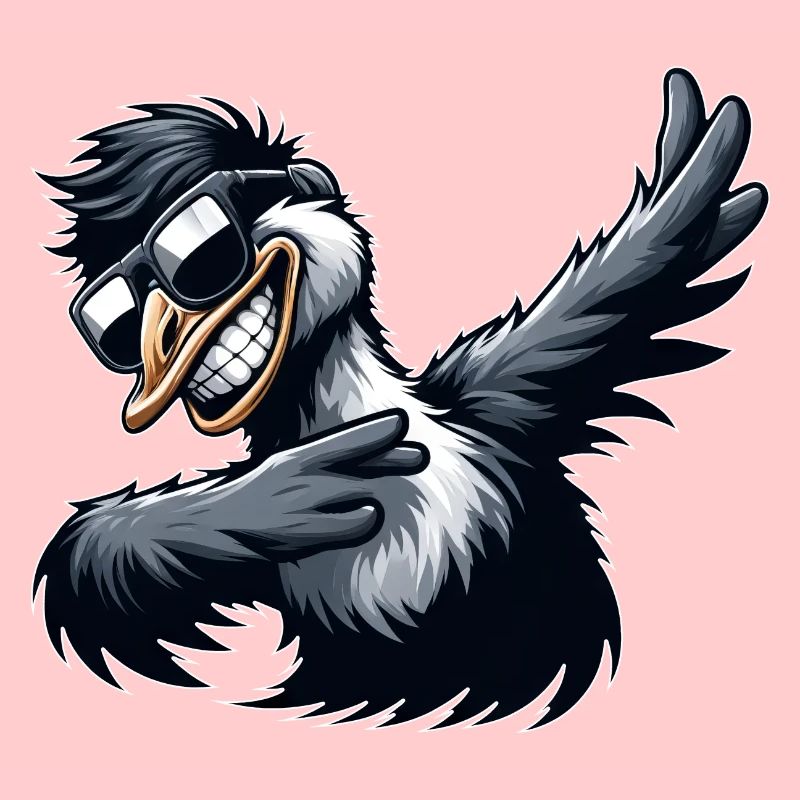 Cool Emu Ostrich Dabbing Dance