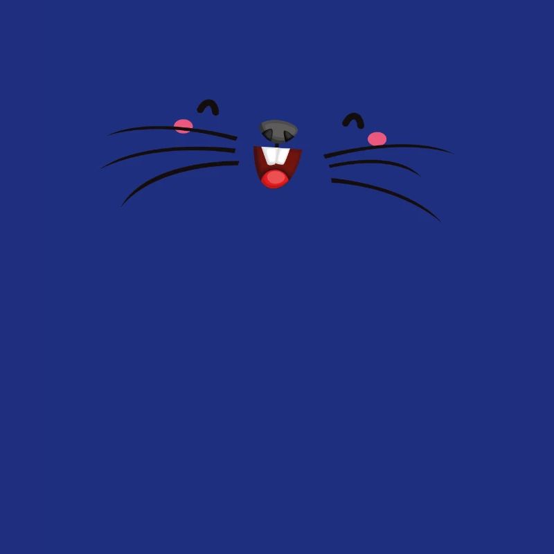 Cute White Mole Face