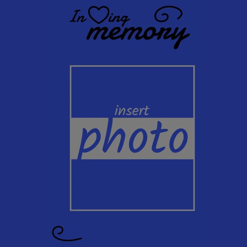 In Erinnerung an - eigenes Bild einfügen