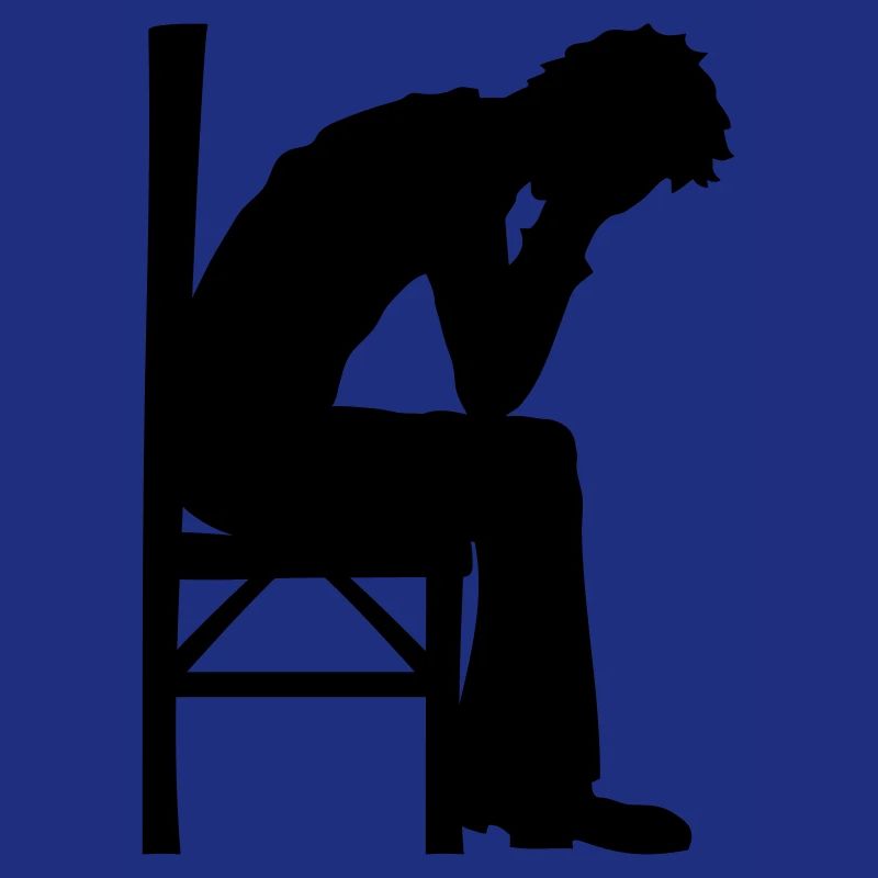 Depression sitzend Design