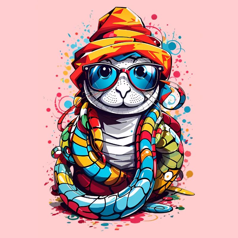 Mignon serpent coloré