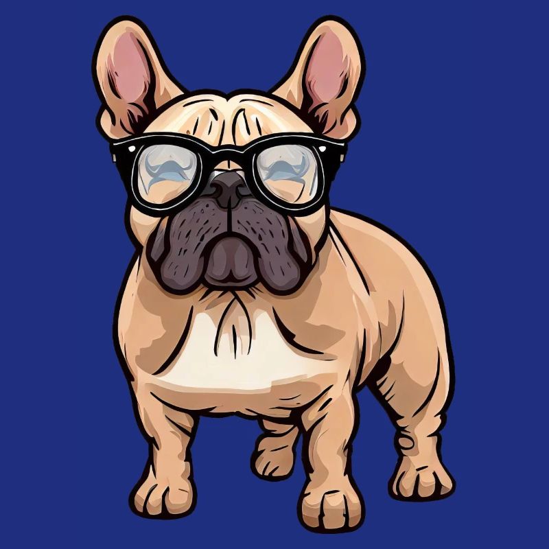 Frenchie der Nerd