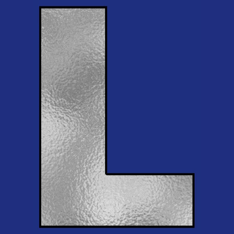 Buchstabe L Silber