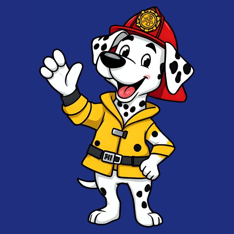 Chiot tacheté effronté en veste jaune