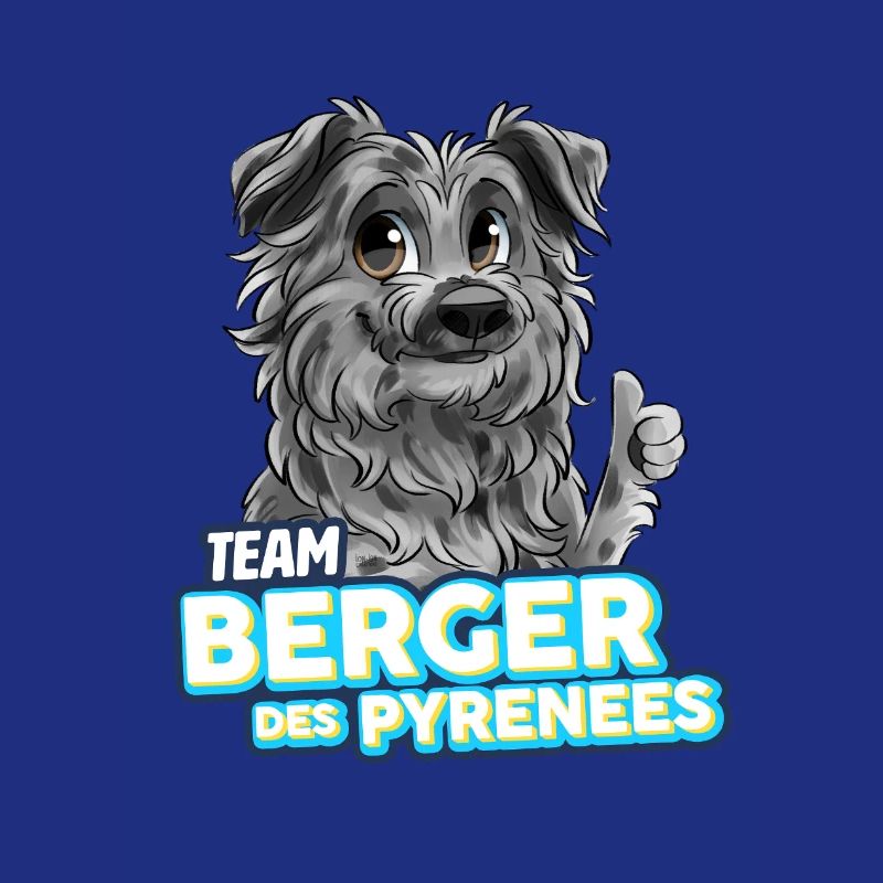 TEAM Pyrenean Shepherd Dog - Harlequin