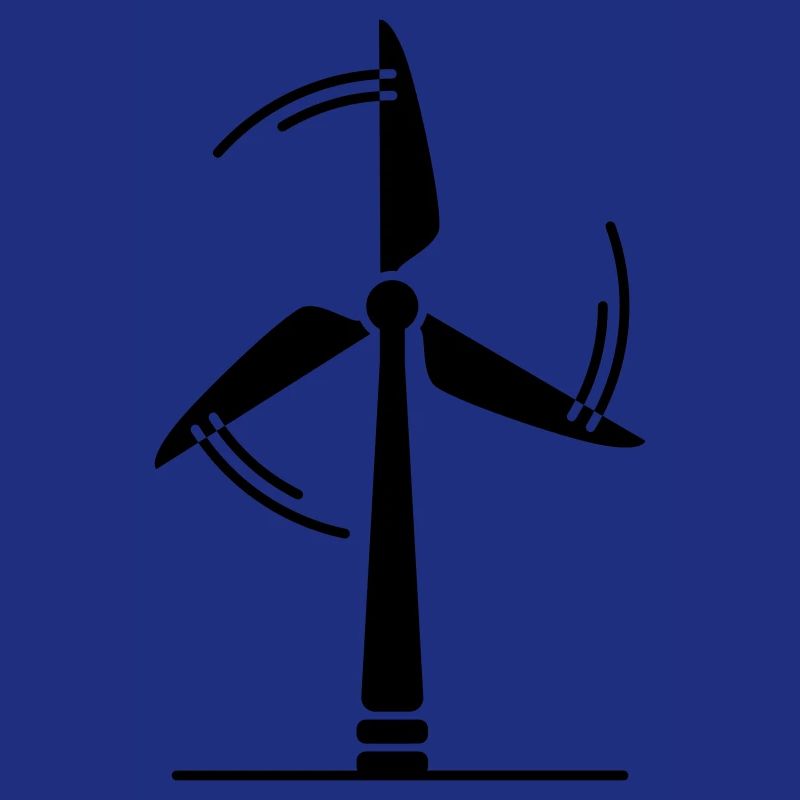 Wind turbine silhouette