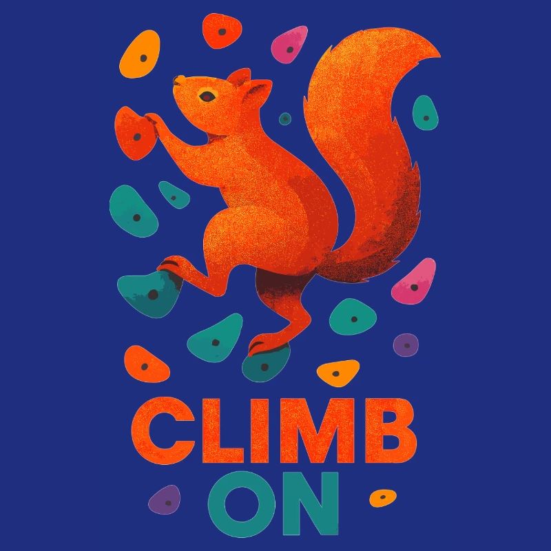 Bouldern Eichhörnchen Klettern Motivation Geschenk