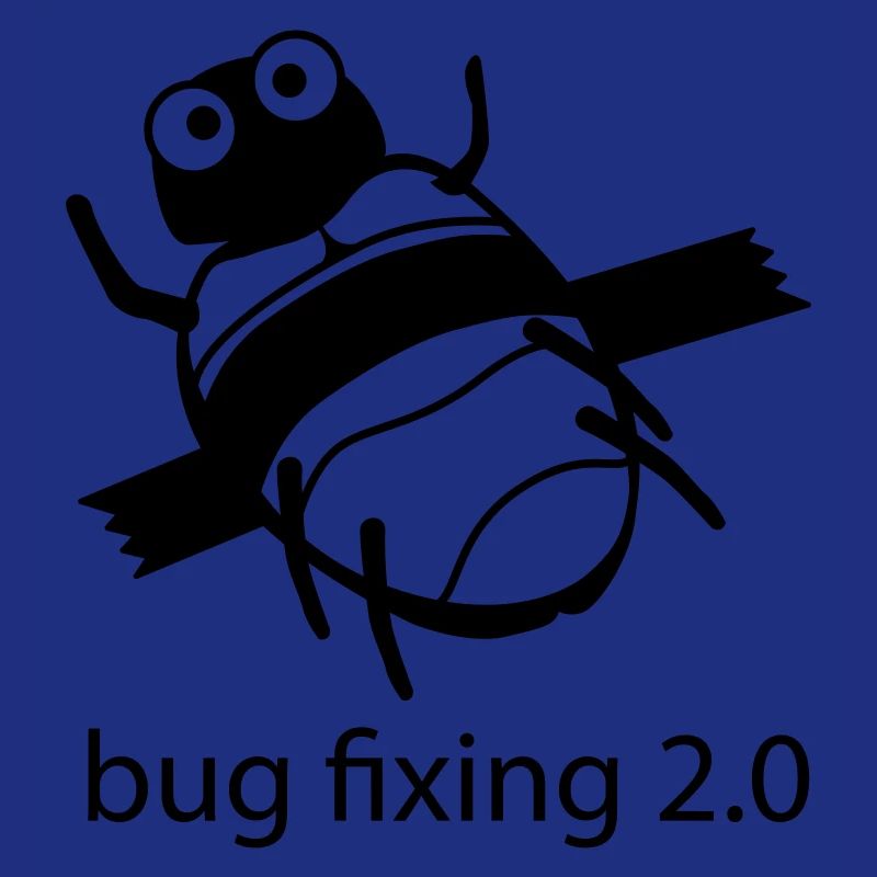 bug fixing einfarbig