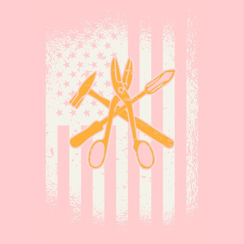 Blech Worker Tools Drapeau américain -