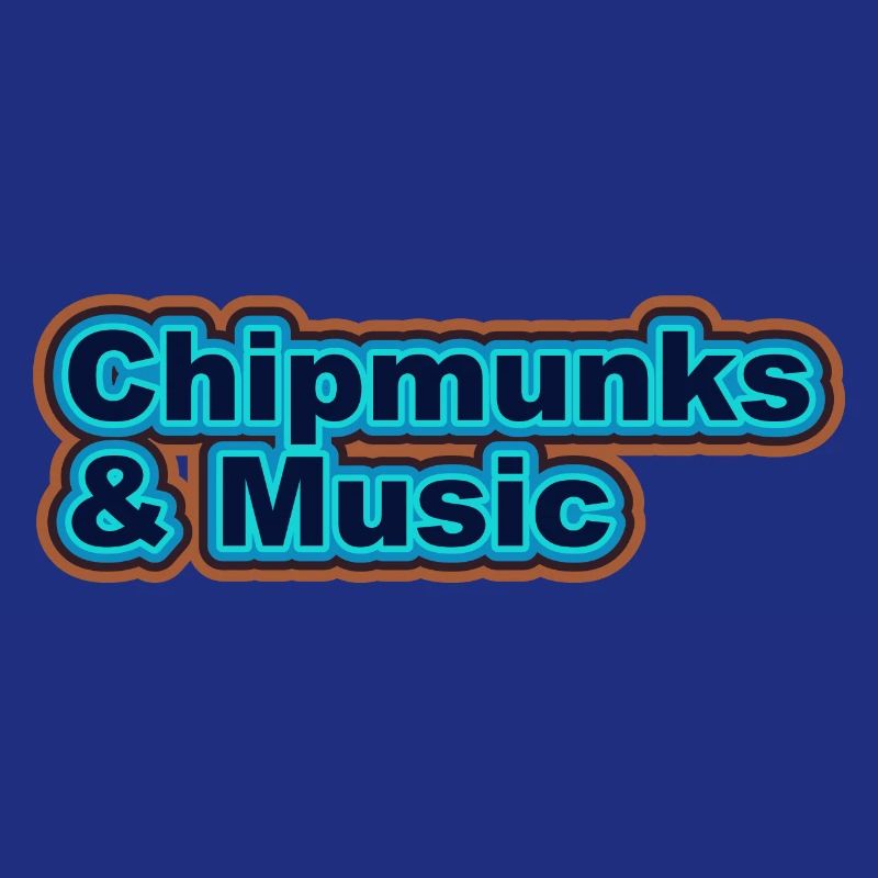 Forest Animal Music Notes Eichhörnchen Chipmunk