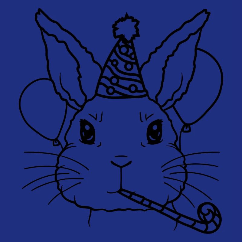 Rabbit Tröte Party Hat Birthday Child