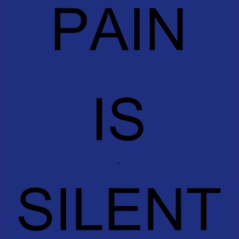 LA DOULEUR EST SILENCIEUSE Arial