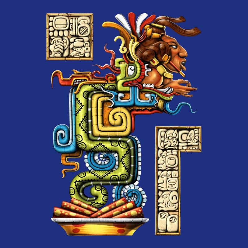 Serpent de vision maya