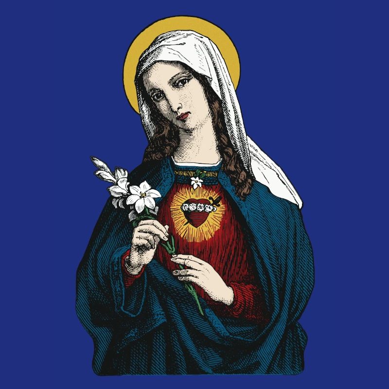 Blessed Virgin Mary with her immaculate heart