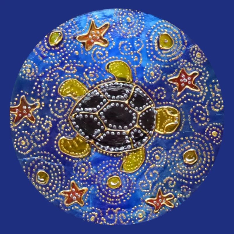 Modified blue cd turtle 1