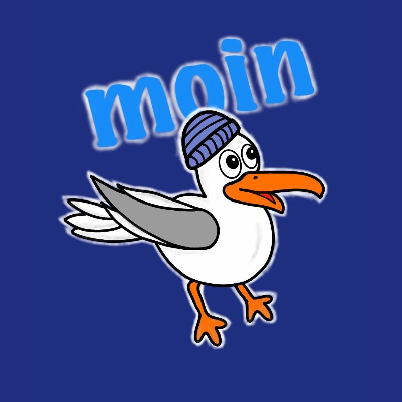 Möwe sagt moin