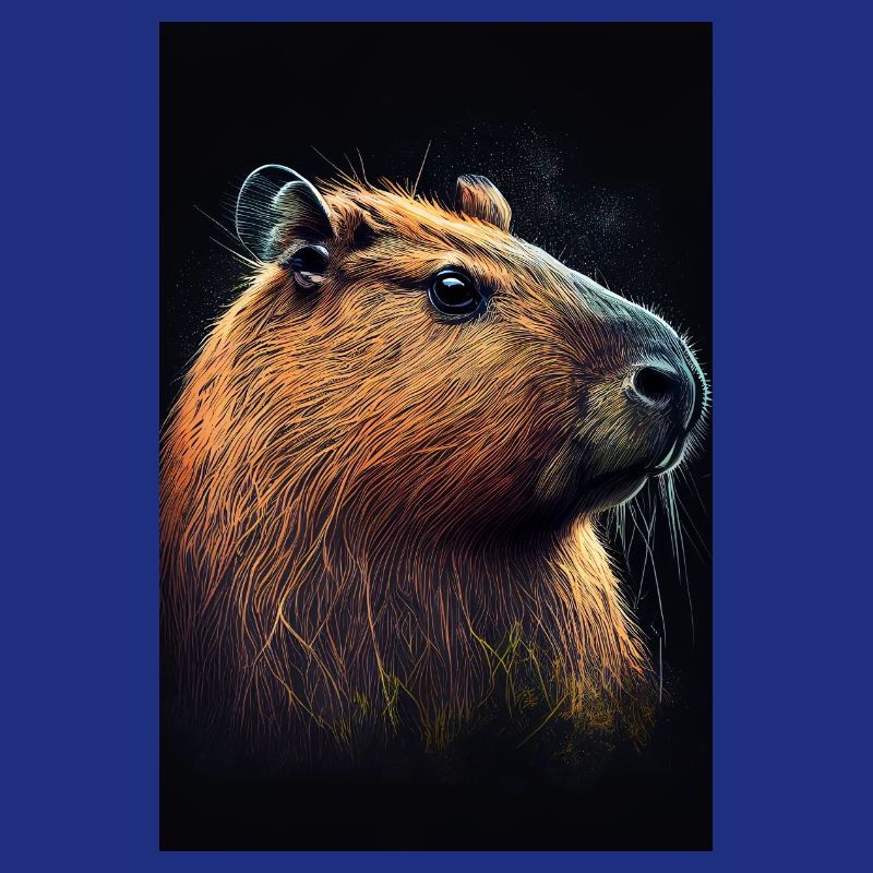 Capybara capybara Capybaras drawing