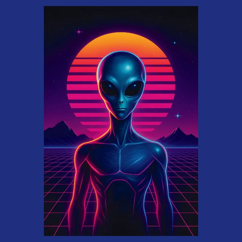 Neon Alien – 80s Future Design